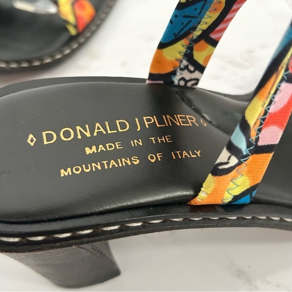 Colorful Strappy Heels by David Pilner Sz 6 - Picture 7 of 8